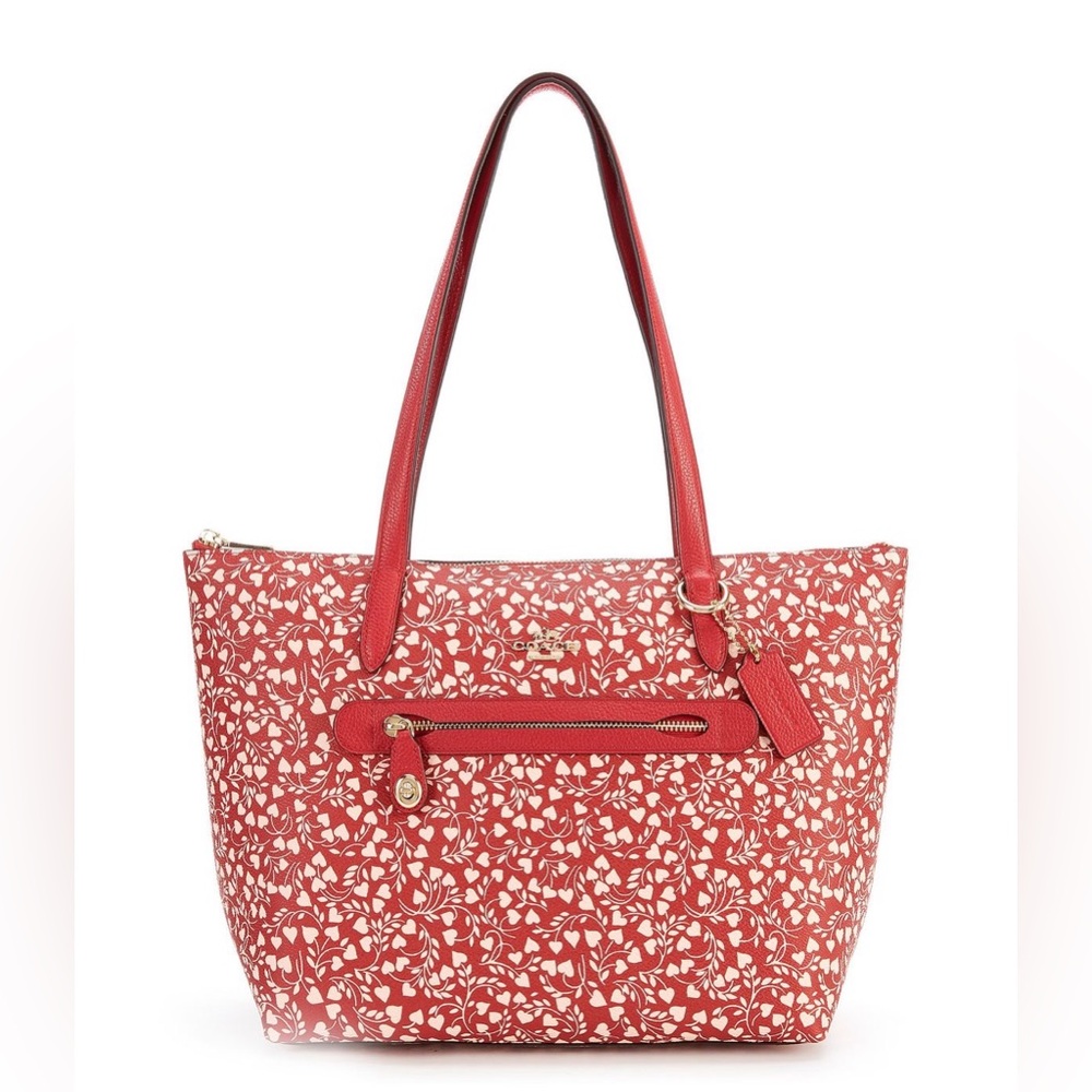 Coach “Love Leaf” Taylor Heart Print Limited Edition Tote